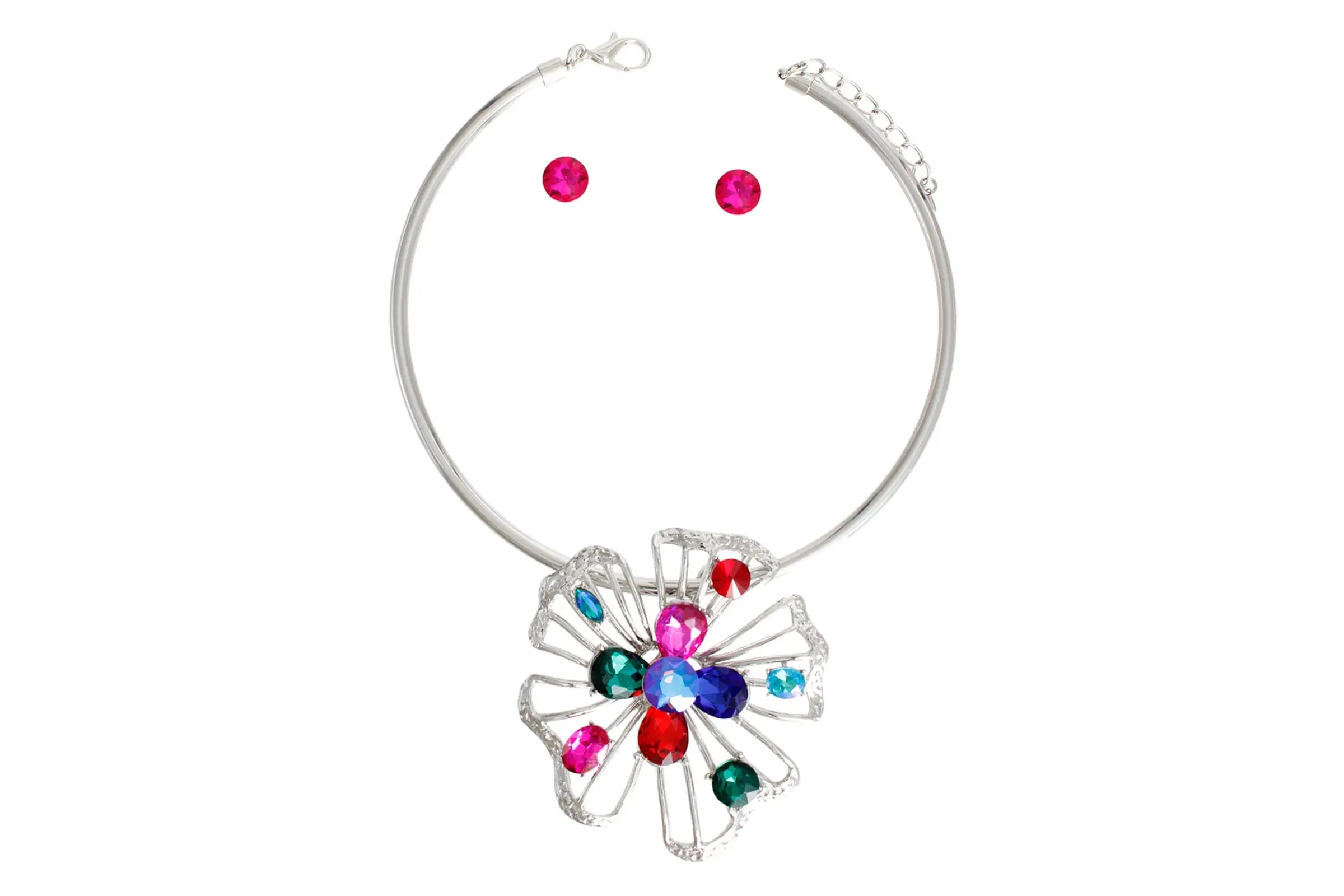 Multi Crystal Flower Set