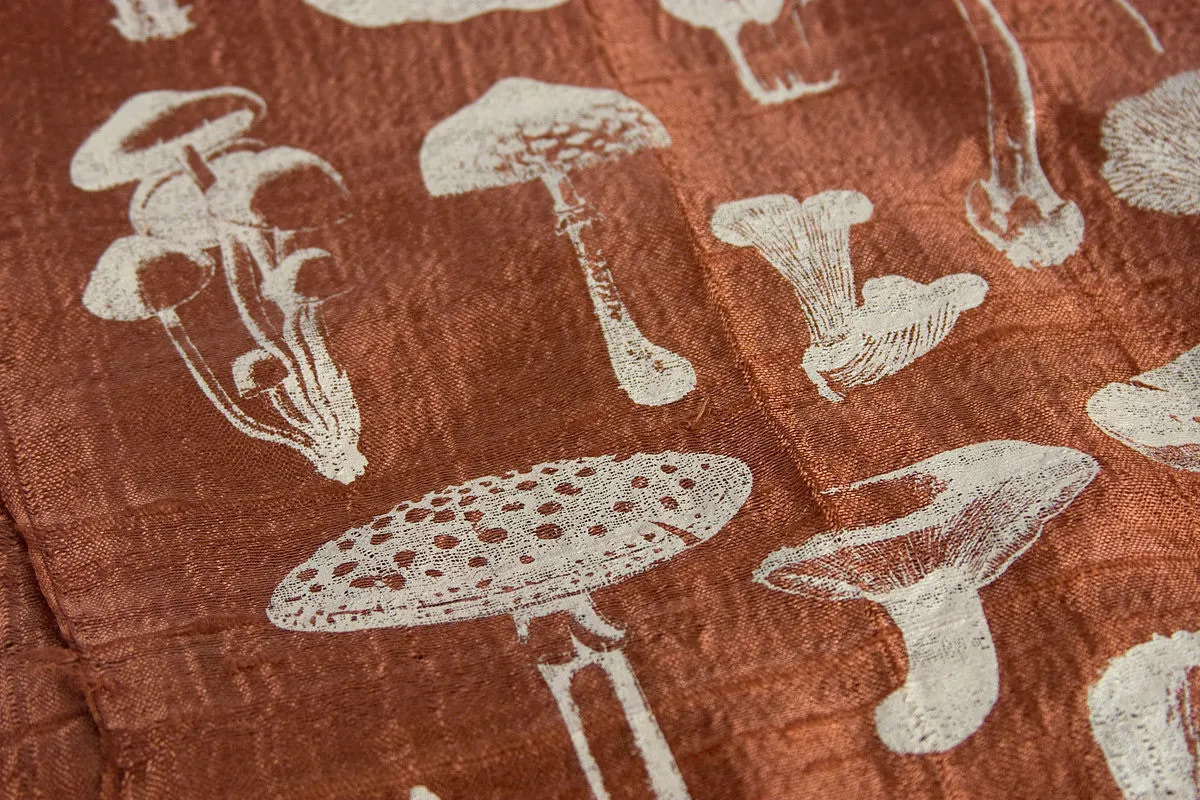 Mushroom Silk Scarf