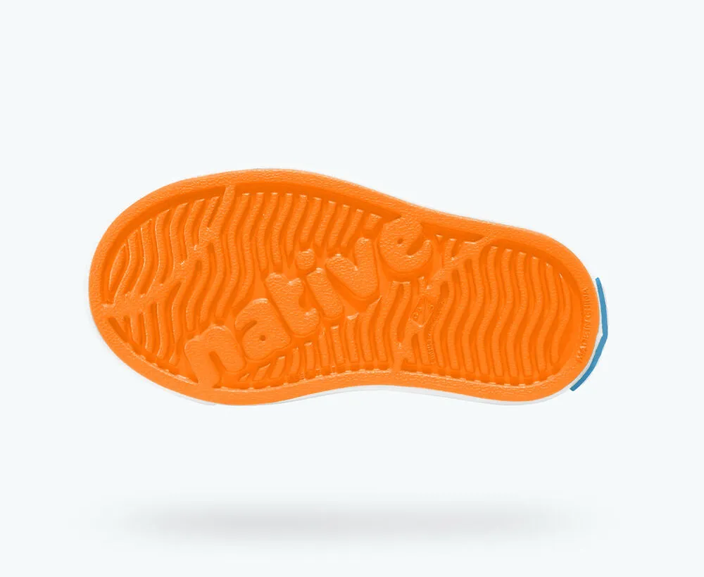 Native Kids Jefferson Sandals Shoes - City Orange / Shell White