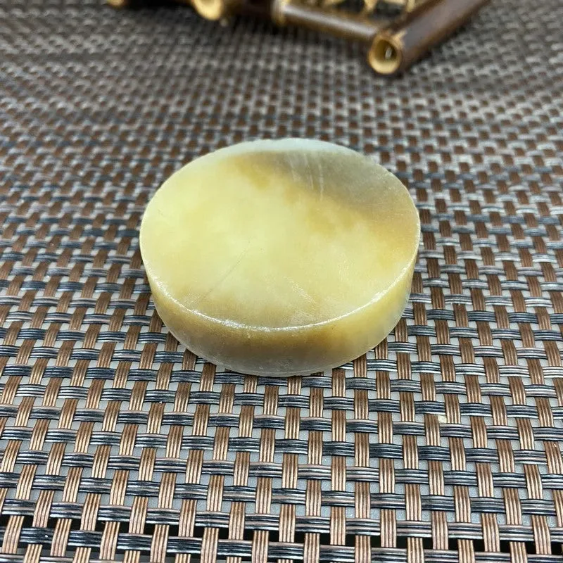 Natural Hetian Jade Rough Nephrite Raw (104g,5.5X1.5cm)