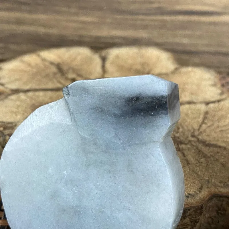 Natural Hetian Jade Rough Nephrite Raw (105g,6.5X5.3X1.5cm)