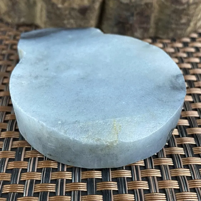 Natural Hetian Jade Rough Nephrite Raw (105g,6.5X5.3X1.5cm)