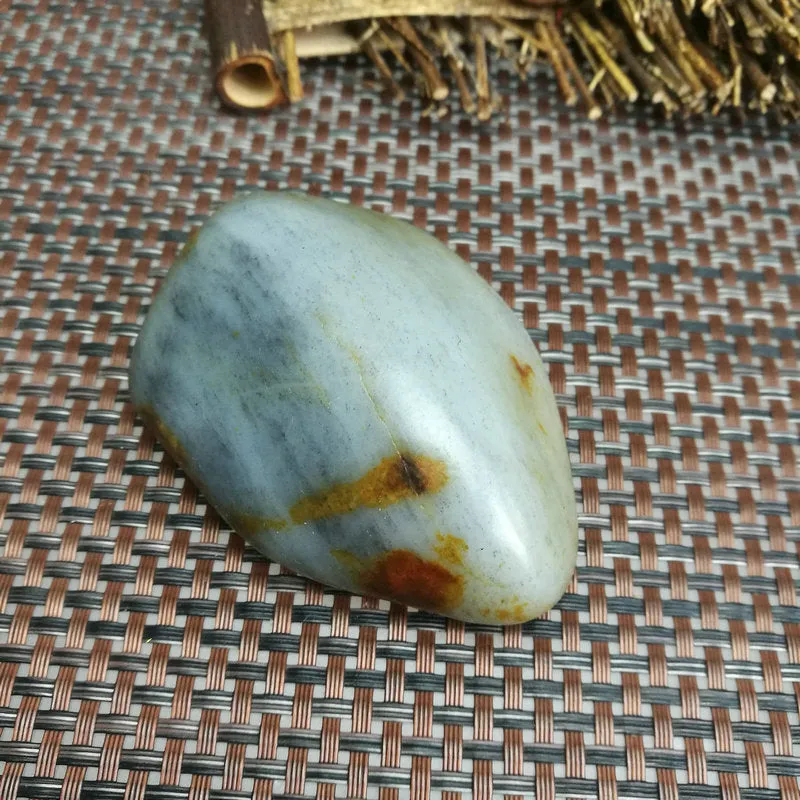 Natural Hetian Jade Rough Nephrite Raw (204g,8.3X5.8X2.8cm)