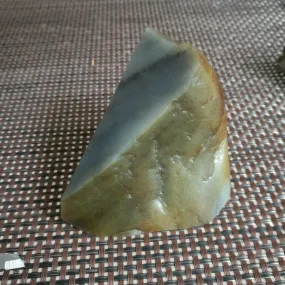 Natural Hetian Jade Rough Nephrite Raw (399g, 8X7X5.5cm)