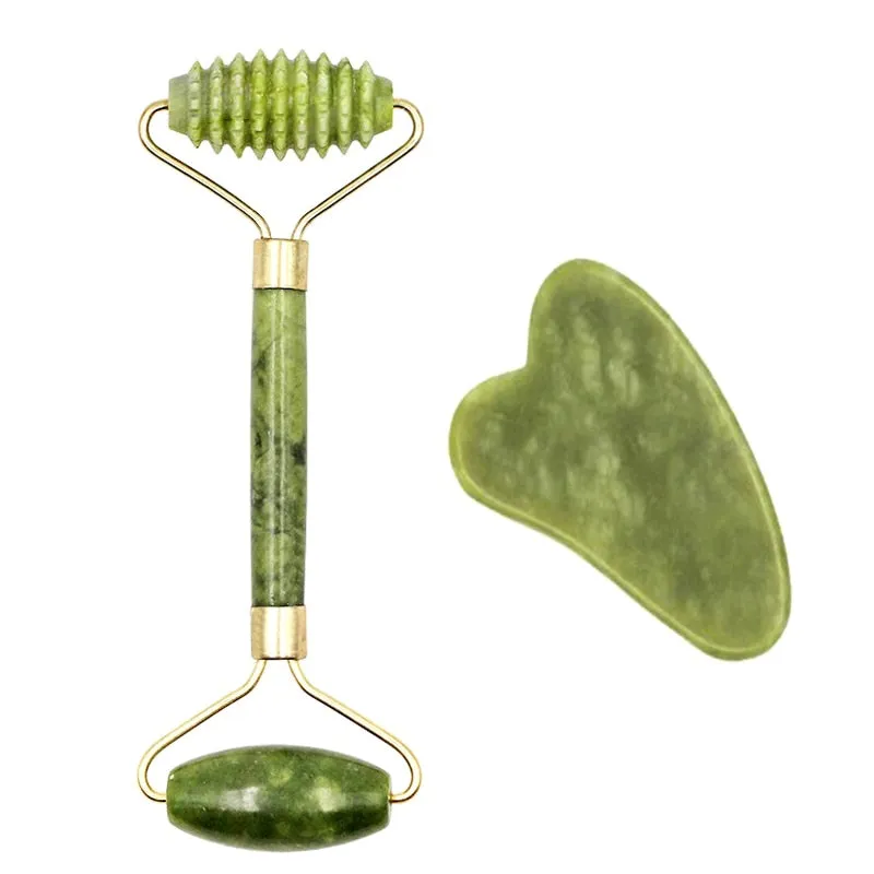 Natural Jade Face Massager Gua Sha Stone Face  Guasha Masaje Facial Board Acupoint Eye Care SPA Massager Tool massage visage