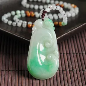 Natural Jade Pendant Jadeite Ruyi Pendant PT112