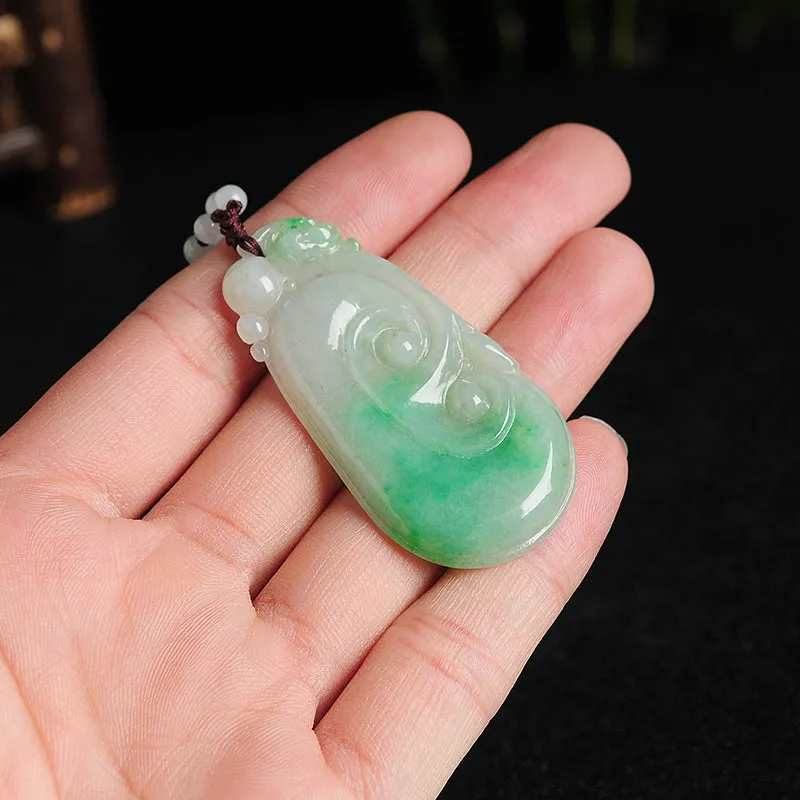 Natural Jade Pendant Jadeite Ruyi Pendant PT112