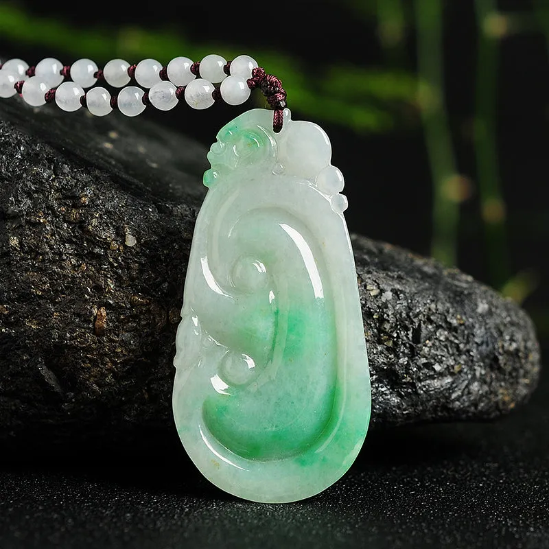 Natural Jade Pendant Jadeite Ruyi Pendant PT112