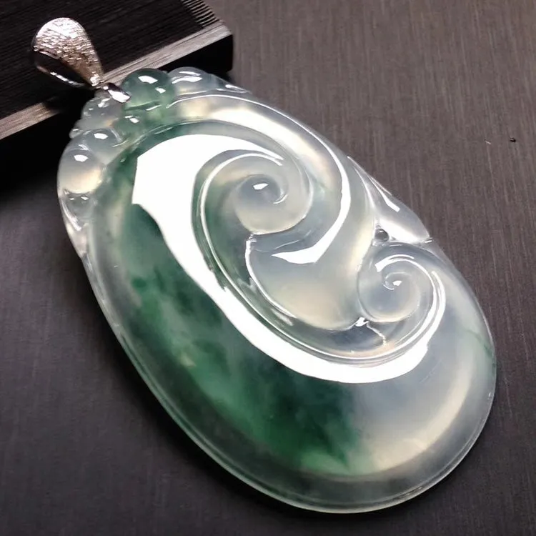 Natural Jade Pendant Jadeite Ruyi Pendant PT287