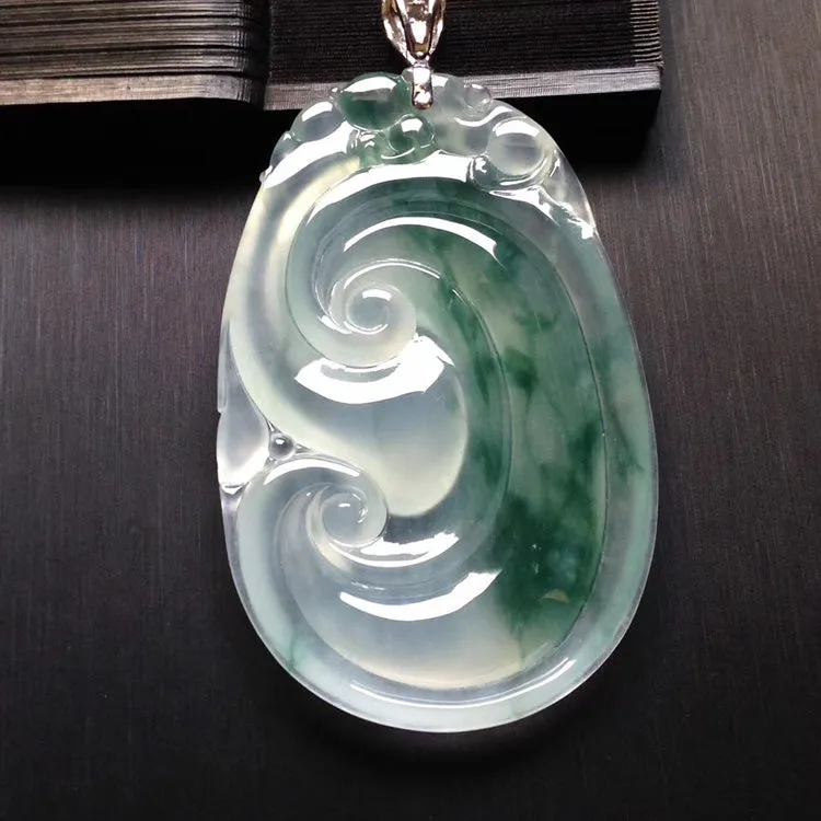 Natural Jade Pendant Jadeite Ruyi Pendant PT287