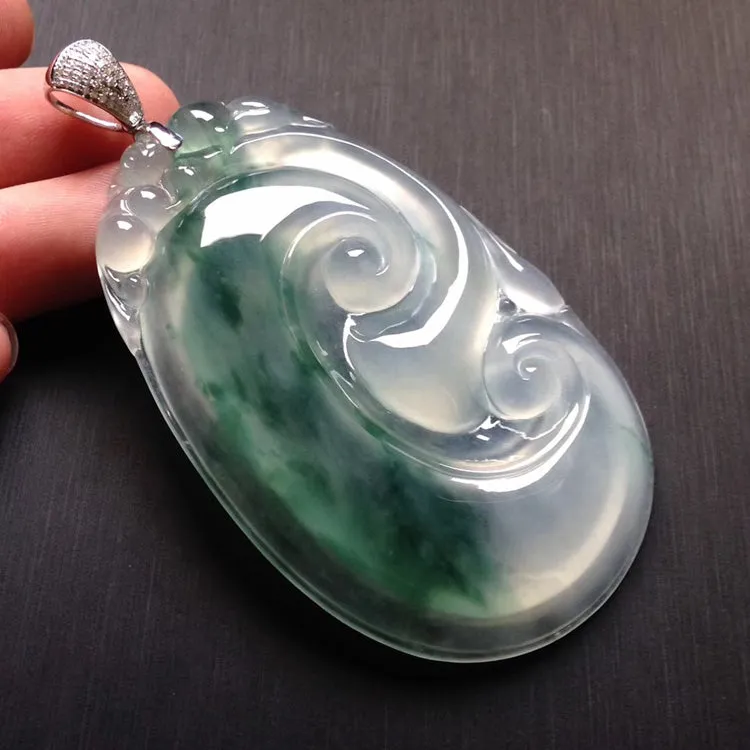 Natural Jade Pendant Jadeite Ruyi Pendant PT287