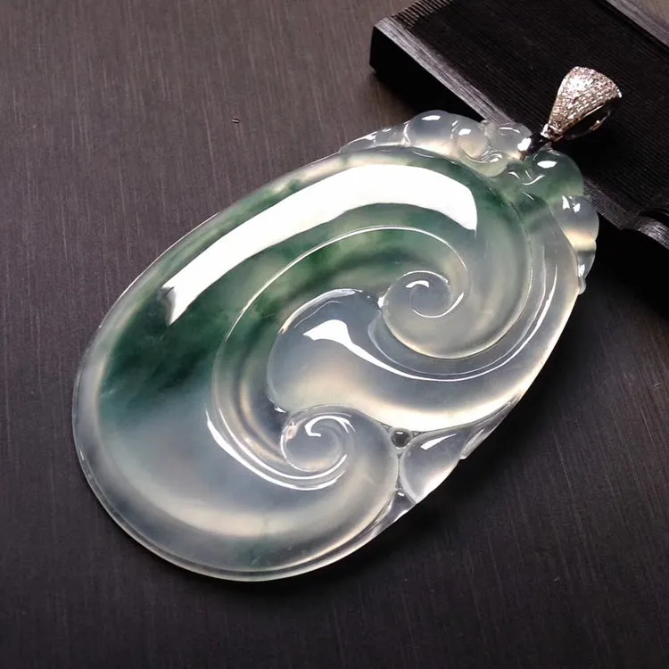 Natural Jade Pendant Jadeite Ruyi Pendant PT287