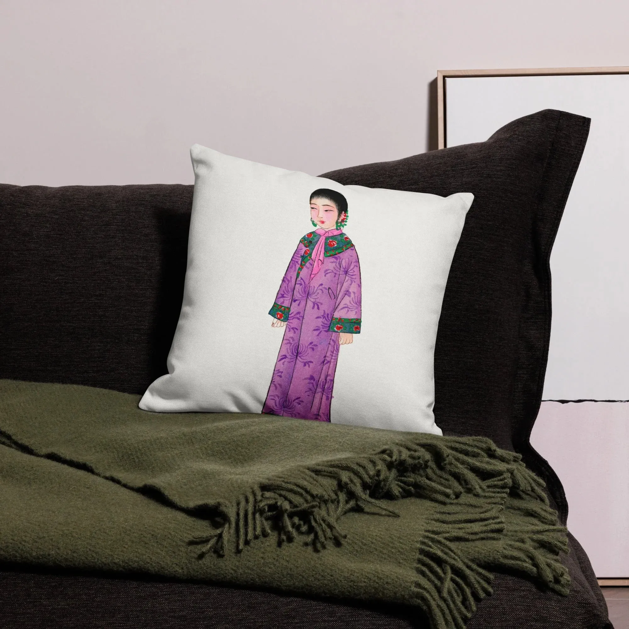 Noblewoman - Qing Dynasty Fashion Pillow