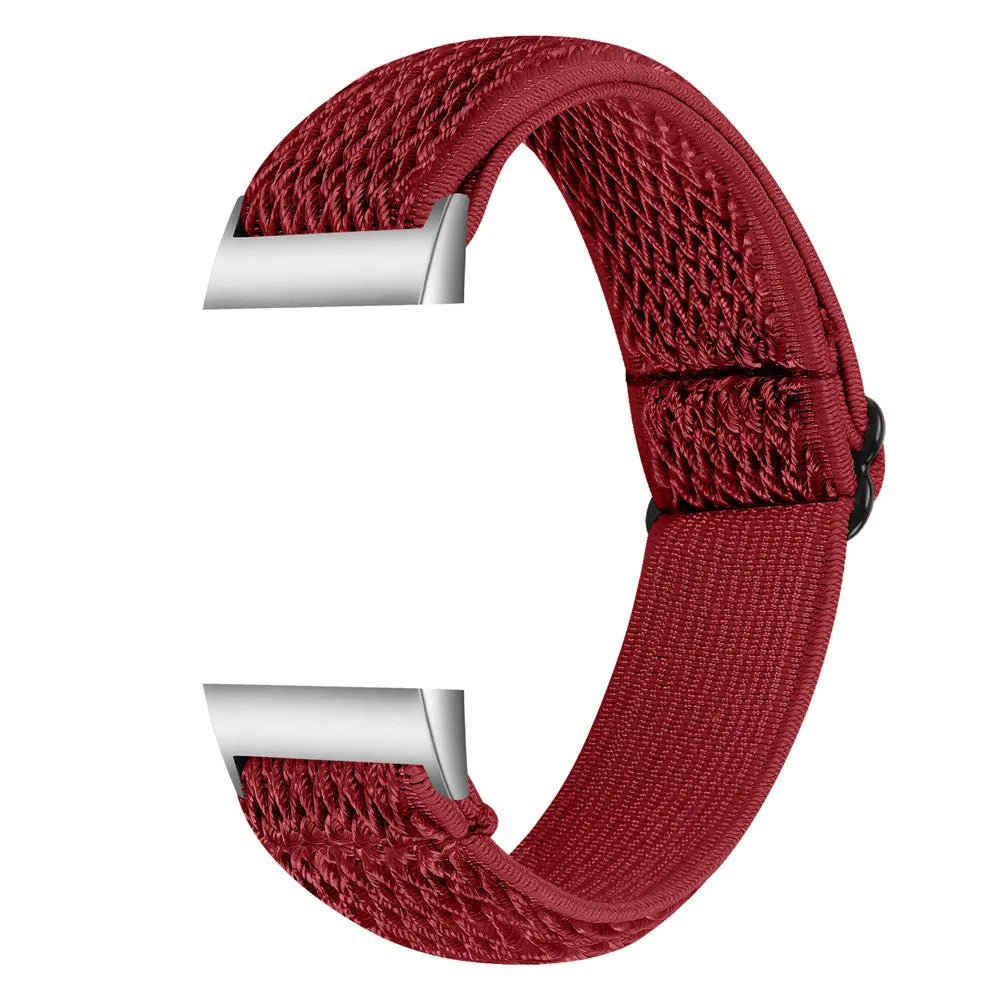 Nylon Elastic Bracelet Band Loop For Fitbit Charge 5 4 3 2 Woven Sports Watch Wrist Strap For Fitbit Charge 3 4 se