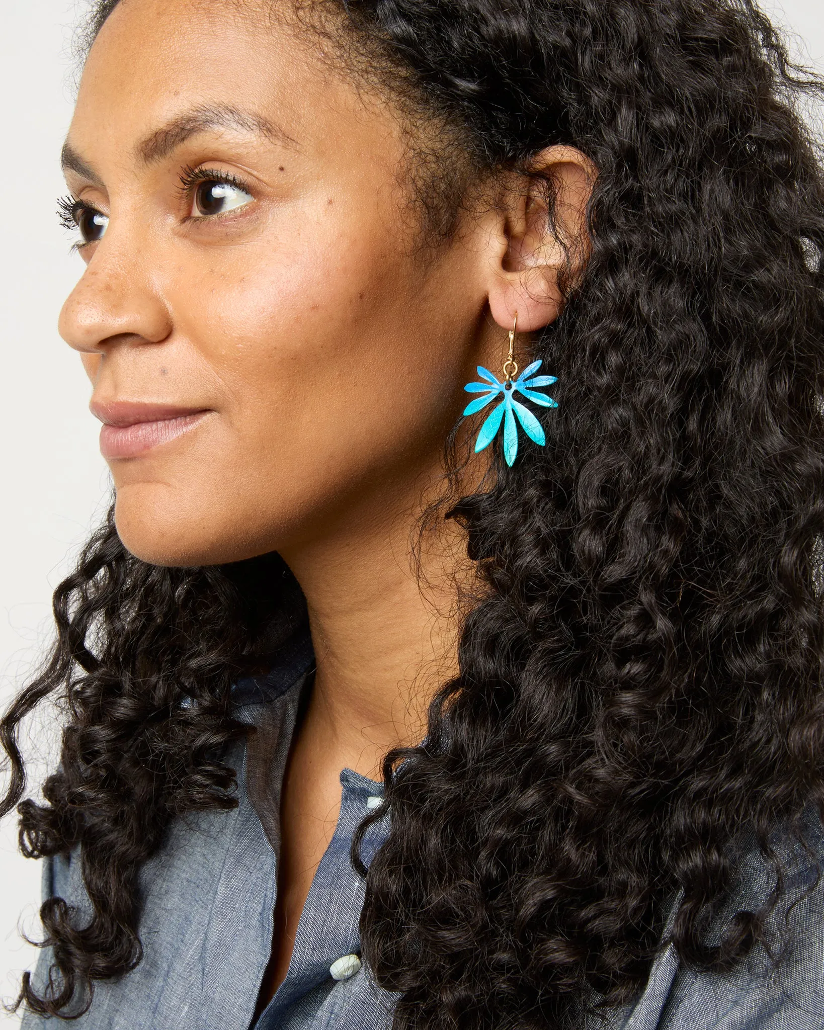 Ocean Bambu Earrings in Blue/Green