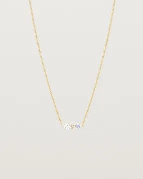 Ode Necklace | Diamonds & Ceylon Sapphire