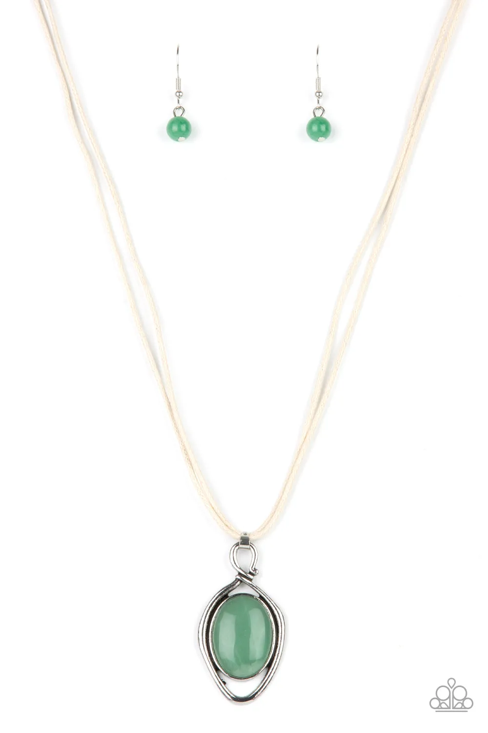 Open Door Jewelry - Desert Mystery - Green Necklace - Paparazzi Accessories