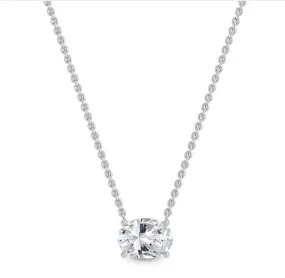 Oval Diamond Pendant