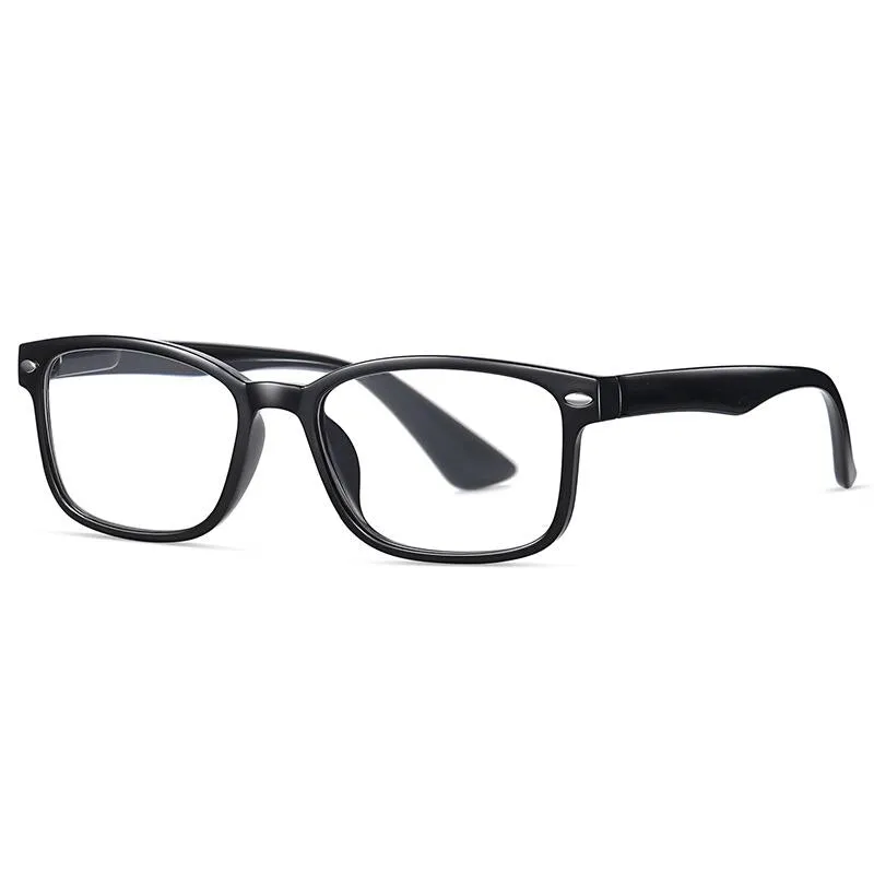 Oveliness Unisex Full Rim Square Tr 90 Titanium Presbyopic Reading Glasses 6102