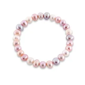 Pastel Mixed 9mm freshwater pearl bracelet