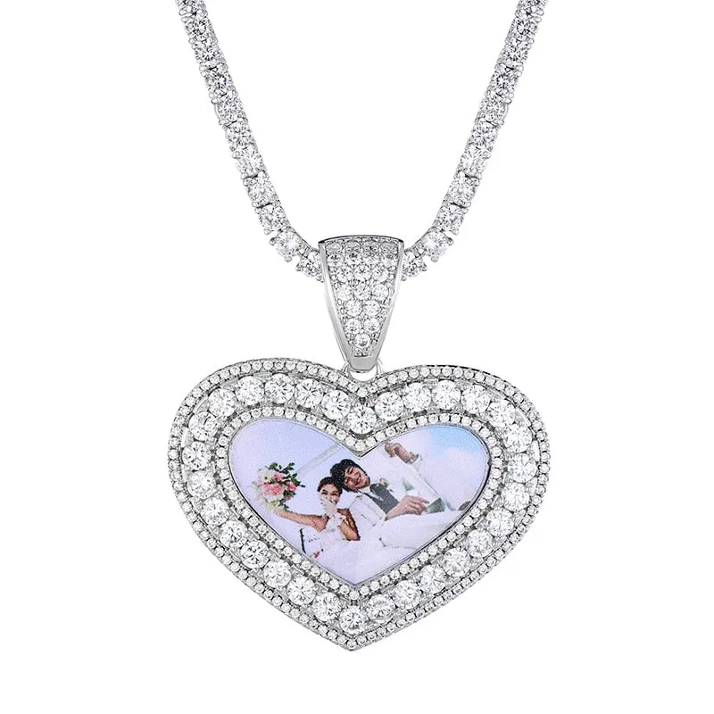 Personalized Heart Photo Necklace