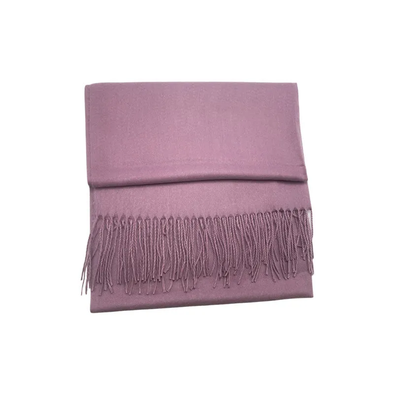 Plaid Soft Winter Scarf F6387 Purple