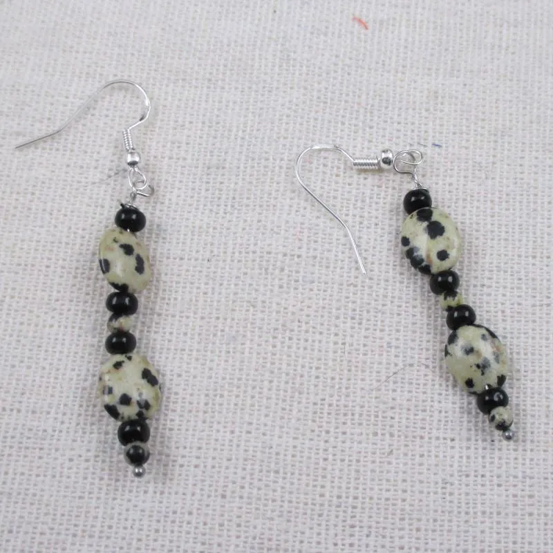 Poppy Seed Jasper Gemstone Earrings