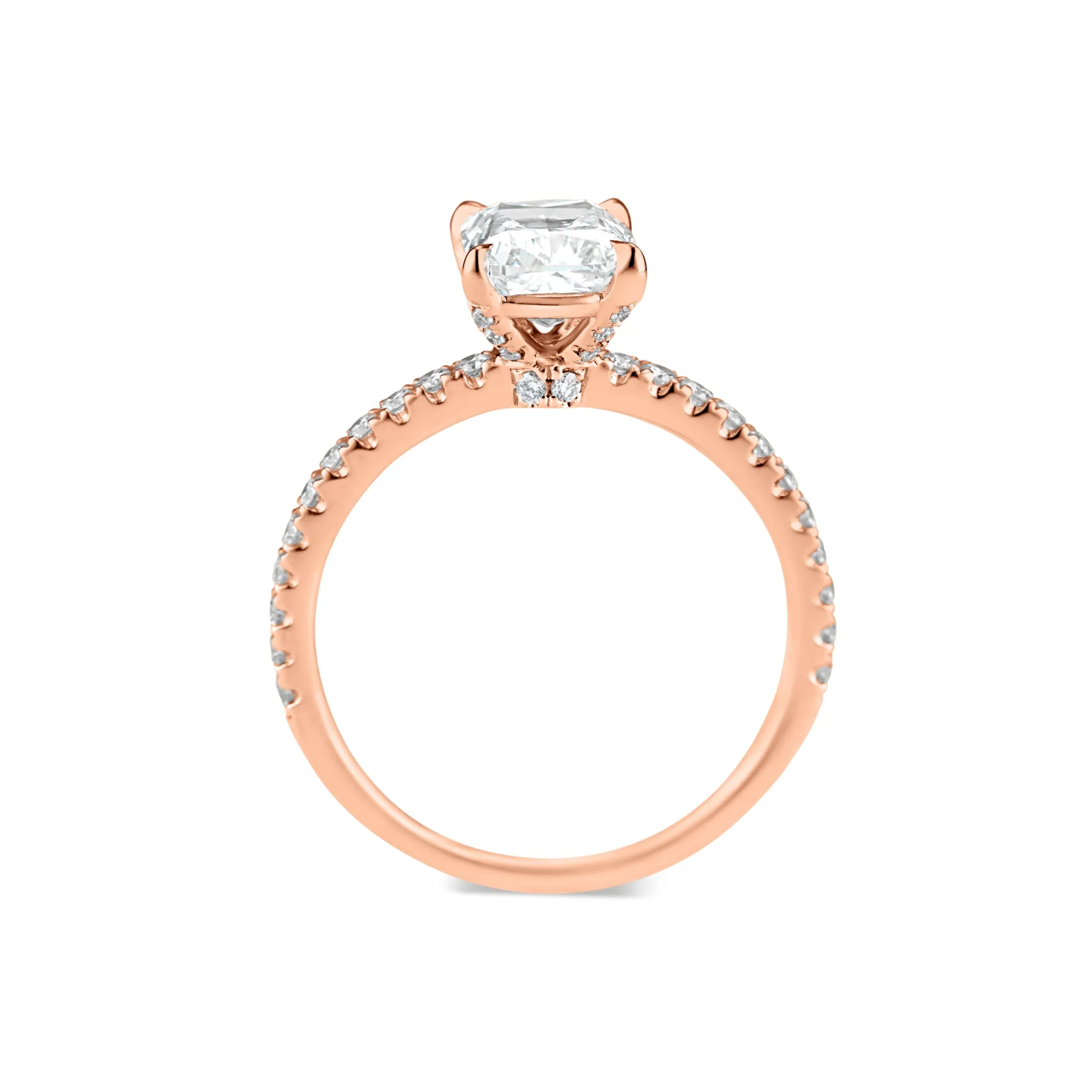 Prong-Set Cushion Diamond Engagement Ring