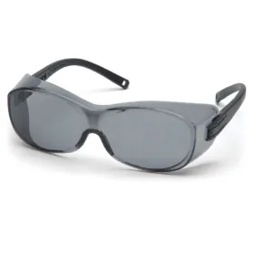 Pyramex OTS S3520SJ Safety Glasses, Gray Lens Black Temples, One Size, 1 Each