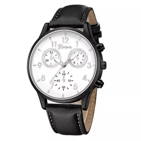 Quartz Watch Simple Casual Belt Watch Geneva Watch Men