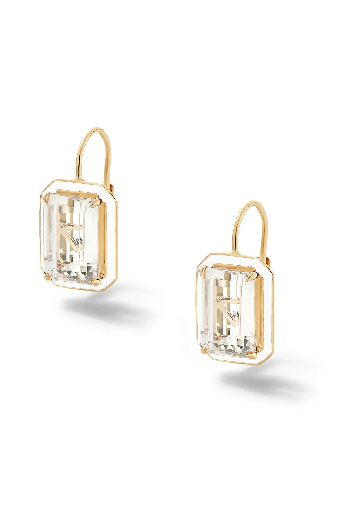 Rectangular Cocktail Drops - White Topaz