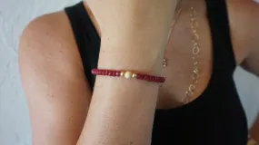 Red Jade Beaded Bracelet (Style 1)