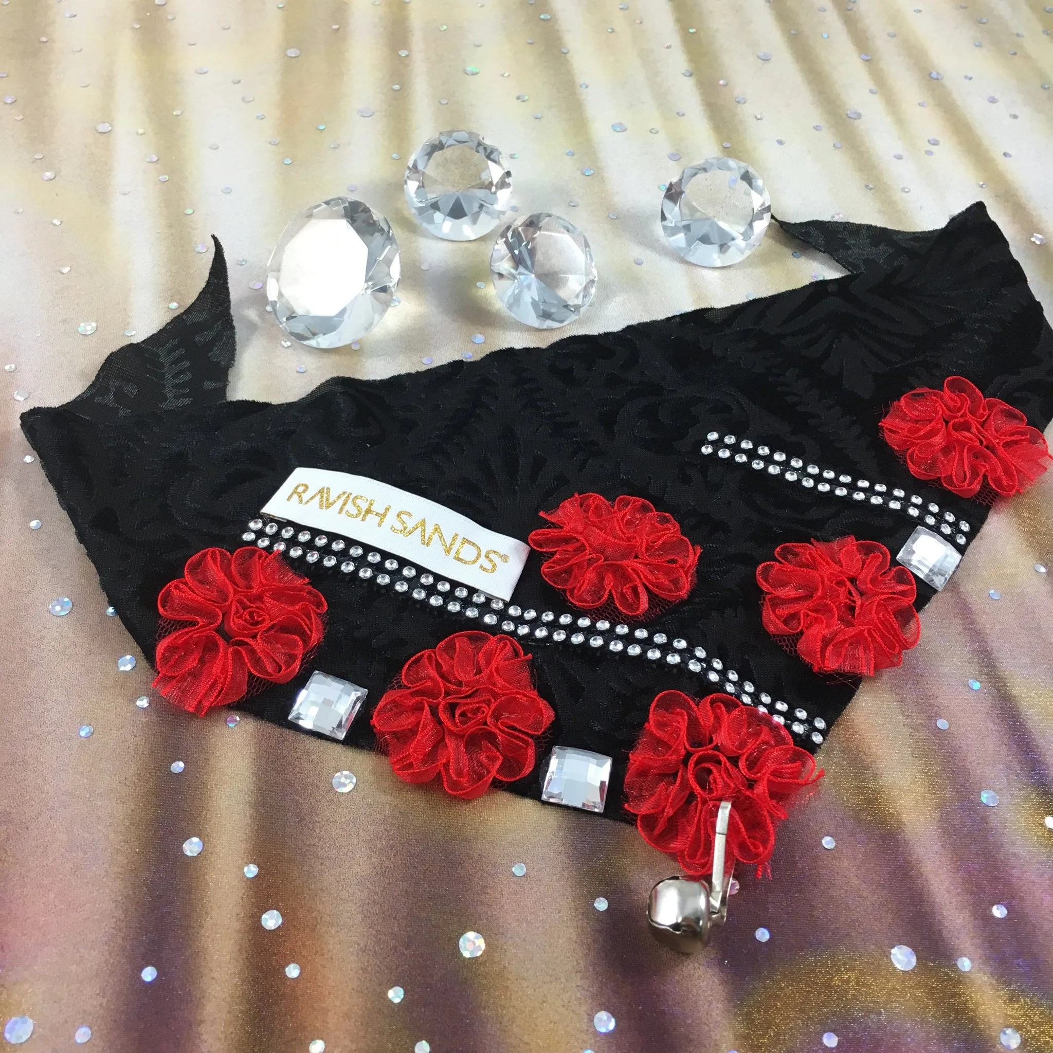 Red Rose Ravish Scarf $24.99 (with bell)