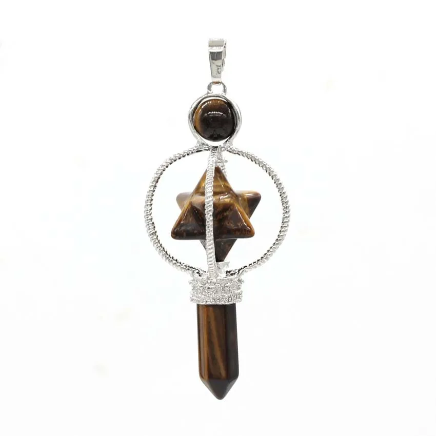 Reiki Hexagon Pendulum Pendant