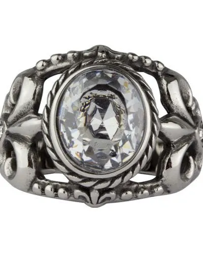 ROYAL CRYSTAL STEEL RING