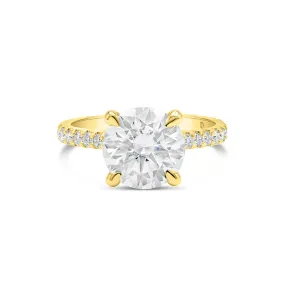 Sajani | Round Moissanite Engagement Ring