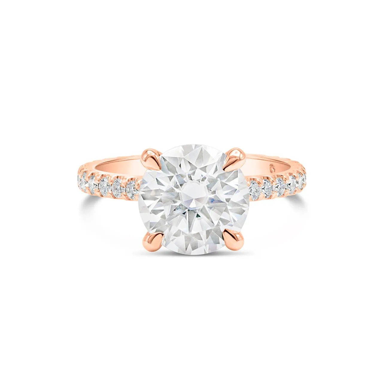 Sajani | Round Moissanite Engagement Ring