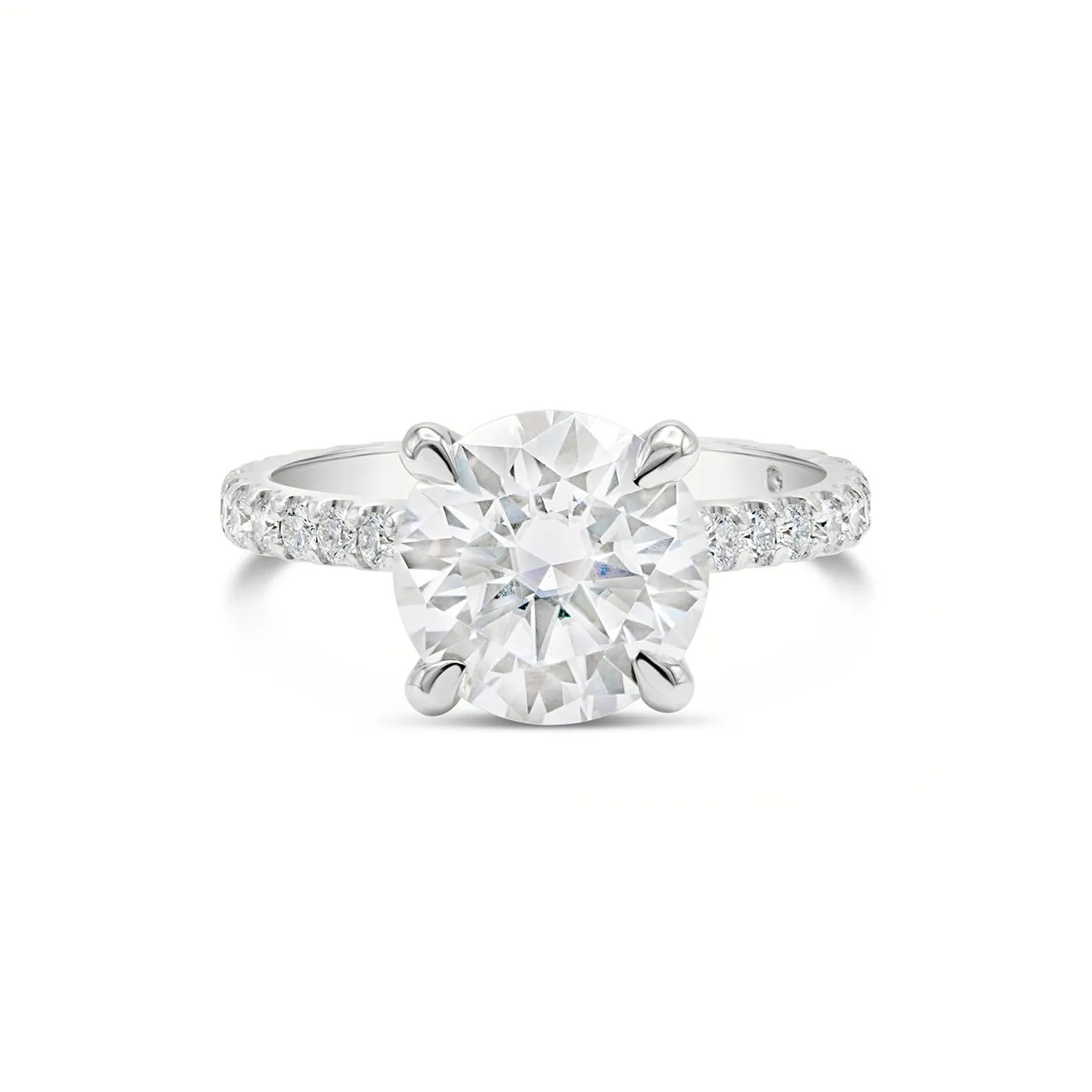 Sajani | Round Moissanite Engagement Ring