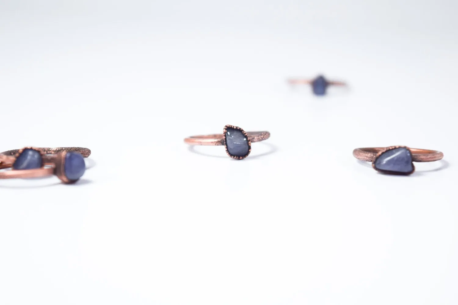 SALE Tumbled tanzanite ring | Stone stacking ring