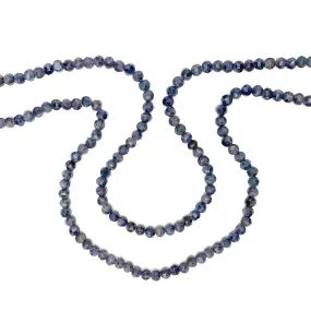 Sapphire Raw 5.5mm Faceted Rounds Bead Strand