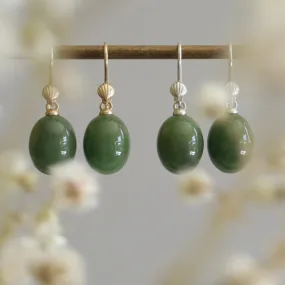 Seagrass   Shell Jade Ruthie B. Earrings