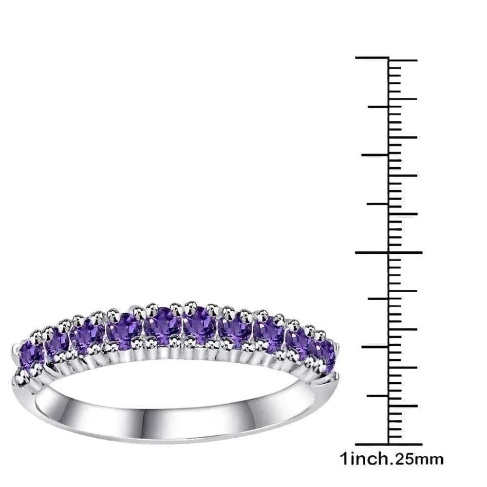 Semi eternity engagement ring