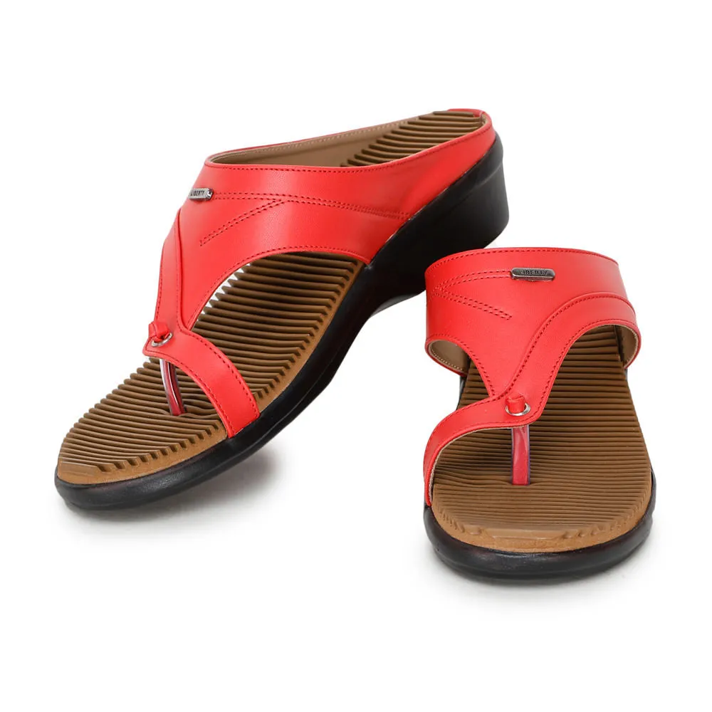 Senorita Fashion (Red) Thong Sandals For Women D1-52 By Liberty