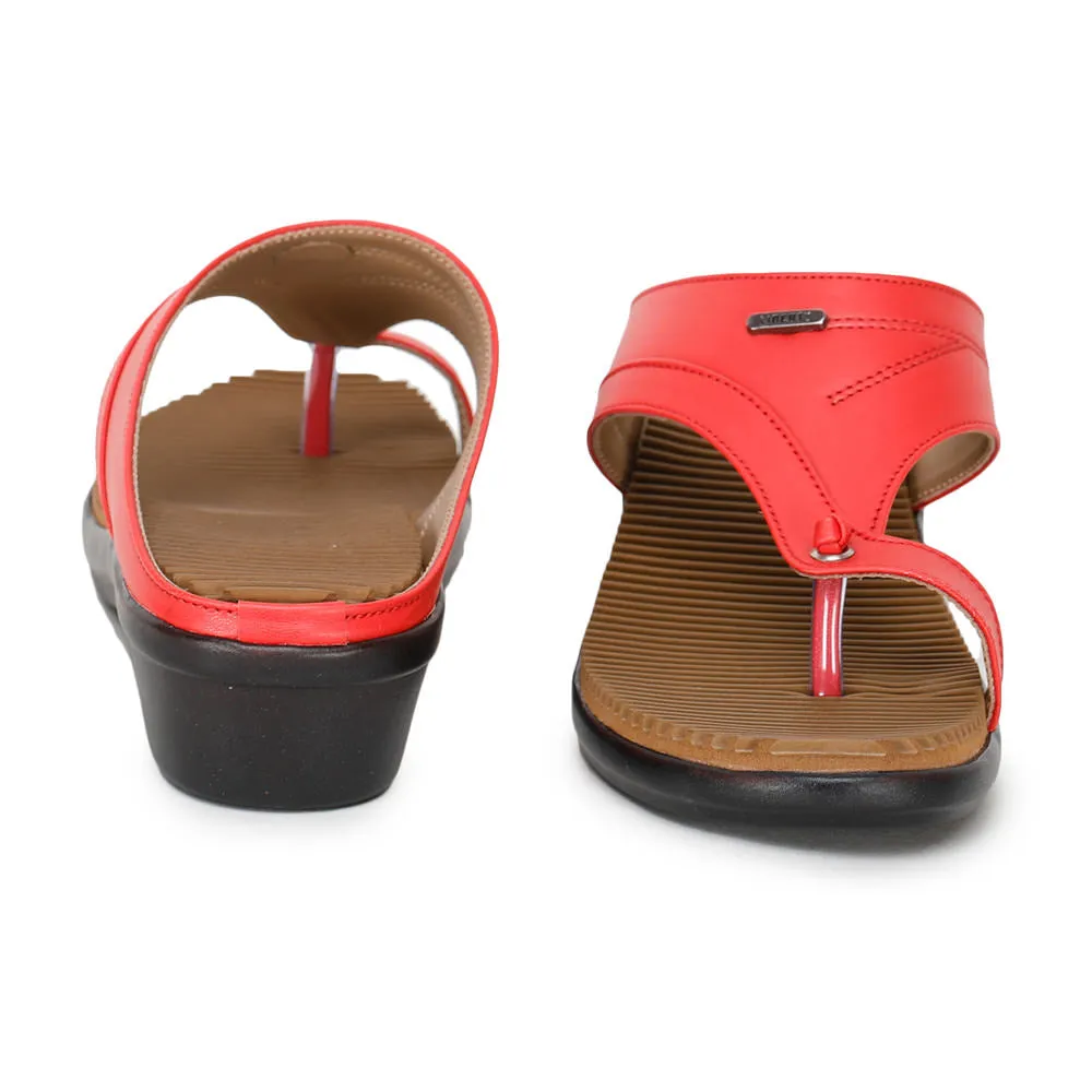 Senorita Fashion (Red) Thong Sandals For Women D1-52 By Liberty