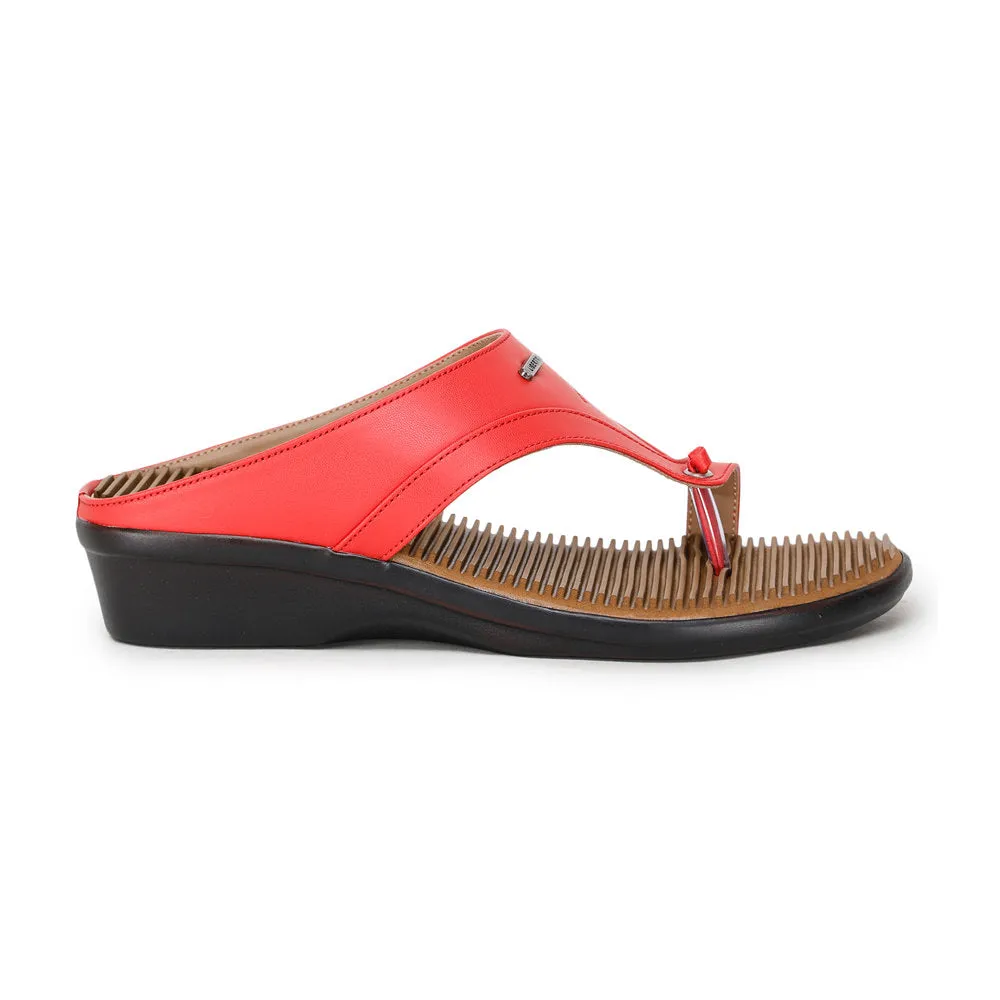 Senorita Fashion (Red) Thong Sandals For Women D1-52 By Liberty