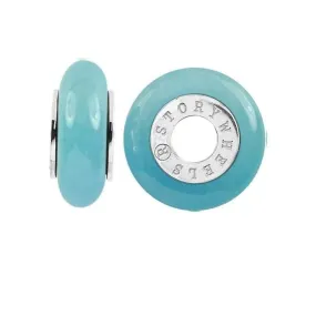 Silver & Blue Jade Charm S377BUB