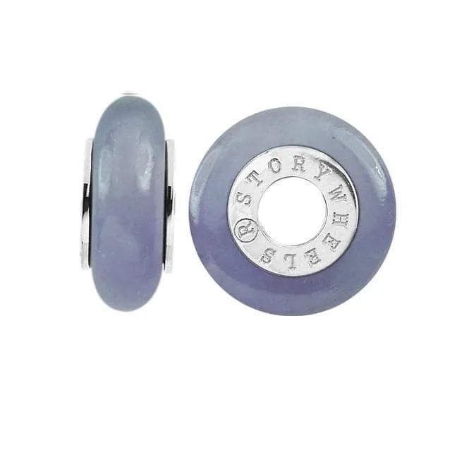 Silver & Lavender Jade Charm S377GRA