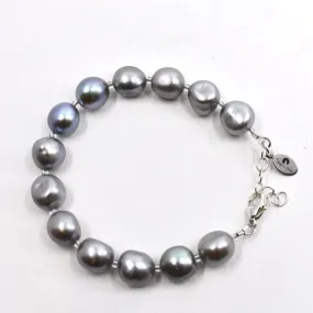 Silver Freshwater Pearl Bracelet