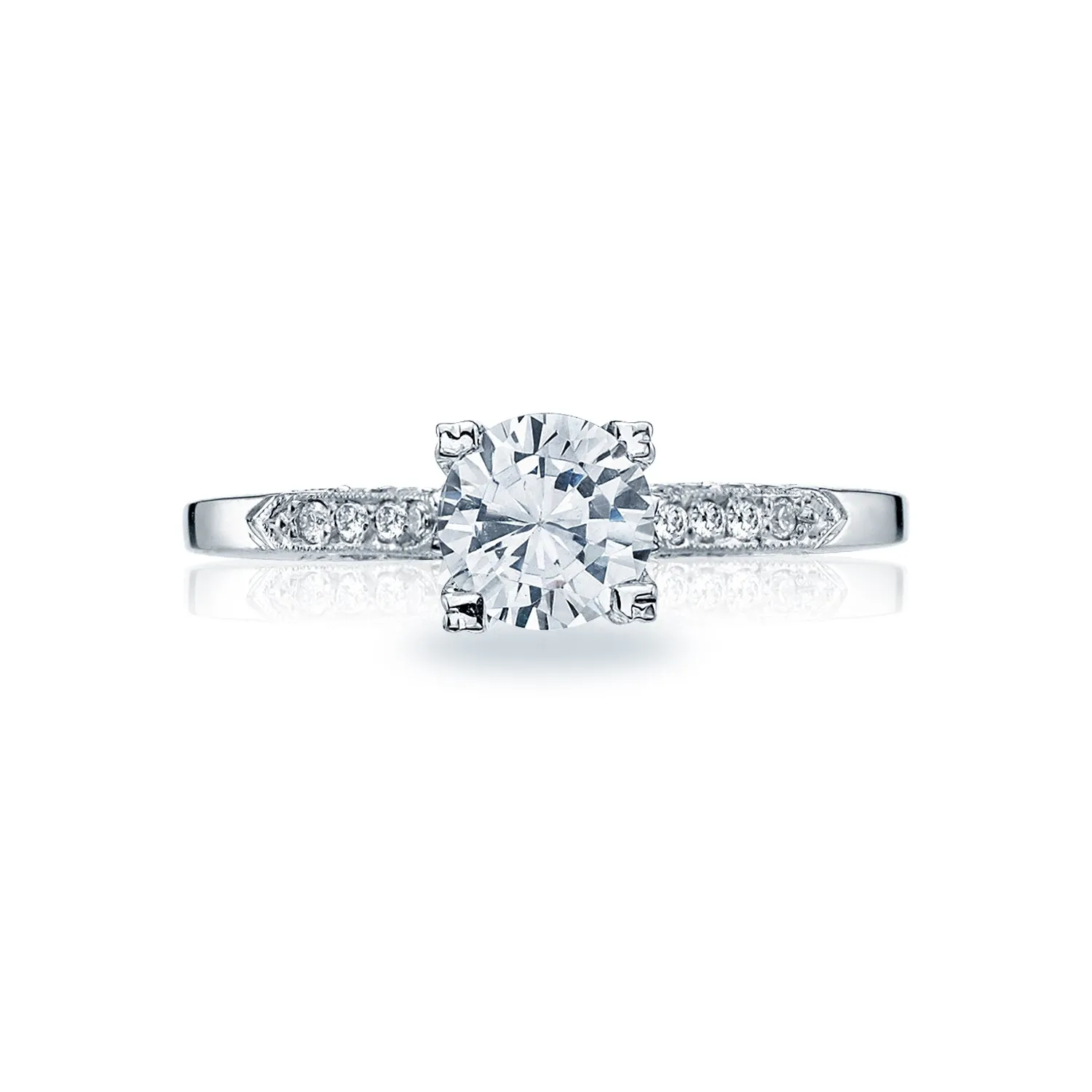 Simply Tacori Snowflake Round Engagement Ring