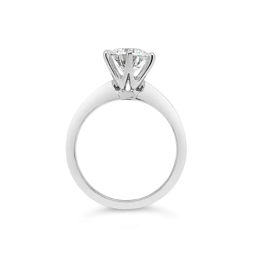 Six Prong Solitaire Diamond RIng